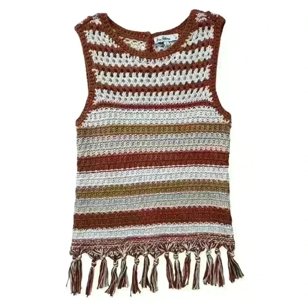 Sam Edelman Crochet Fringe Tank - Size S